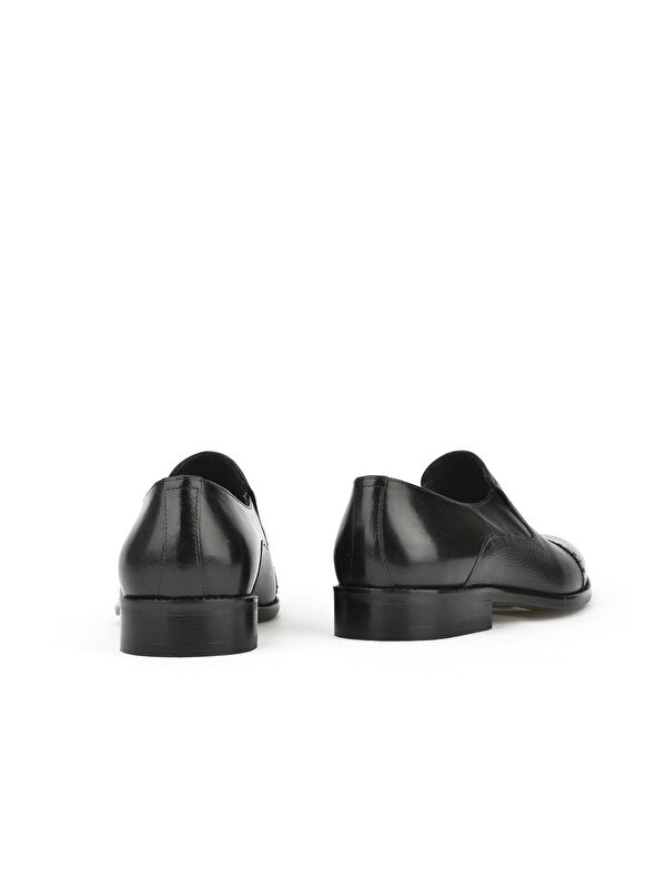 Erkek Hakiki Deri Ayakkabı 133145Z575 Siyah - Görsel 4