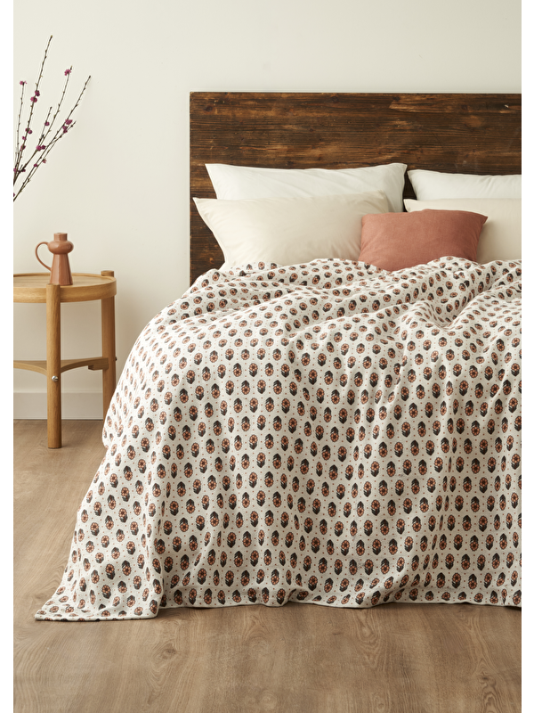 Bella Maison Jane Pamuklu Tek Kişilik Baskılı Pike (150x220 cm)
