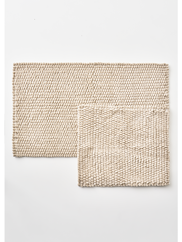 Bella Maison Cosy Paspas Takımı Bej (60x100 cm)