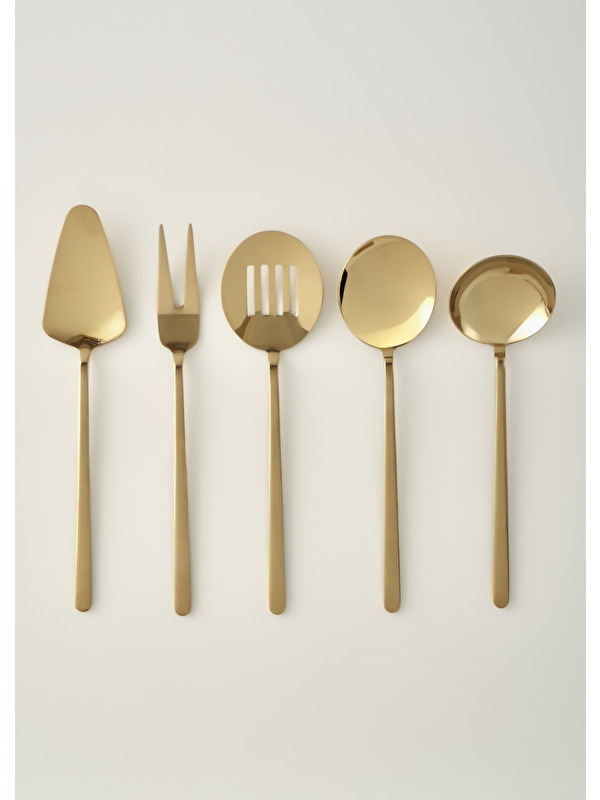 Bella Maison Siena 5 Parça Servis Seti Gold