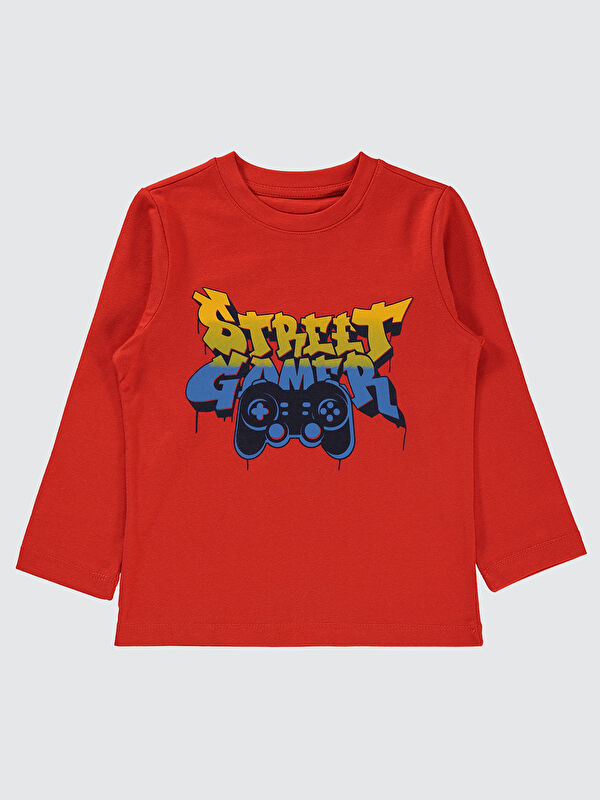 Civil Erkek Çocuk Sweatshirt 2-5 Yaş Nar