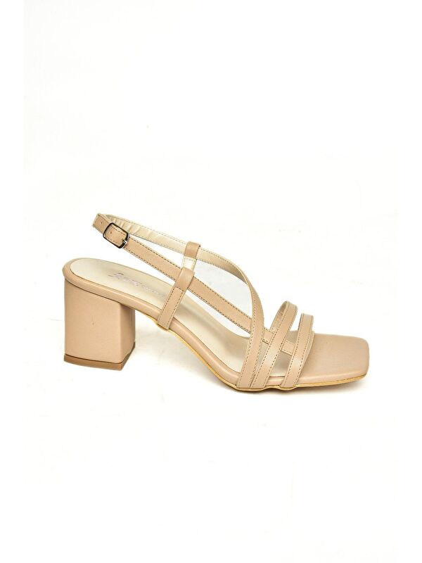 H922741009 Vizon Kadın Topuklu Ayakkabı - Görsel 2