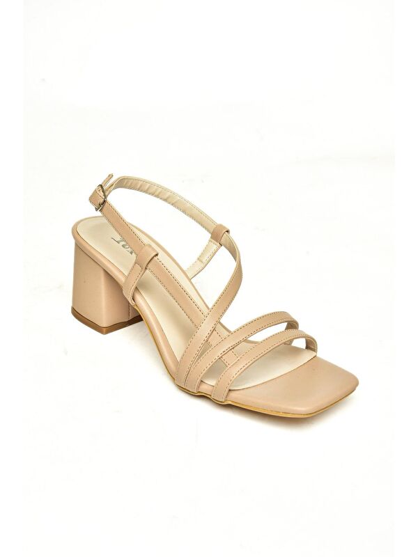 H922741009 Vizon Kadın Topuklu Ayakkabı - Görsel 3