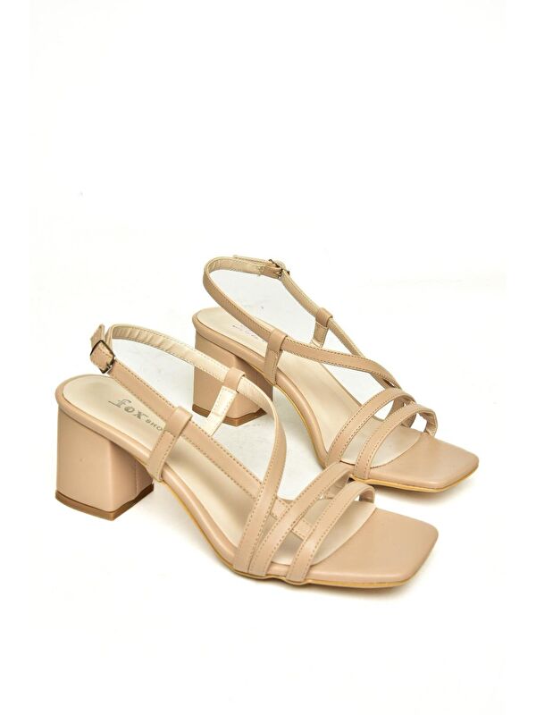 H922741009 Vizon Kadın Topuklu Ayakkabı - Görsel 4