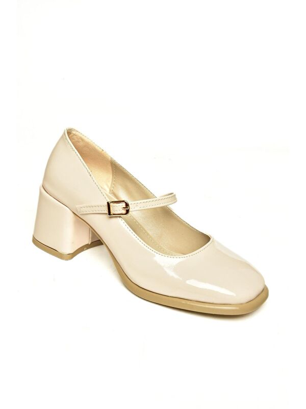 U5184220 Bej Kadın Topuklu Ayakkabı - Görsel 3