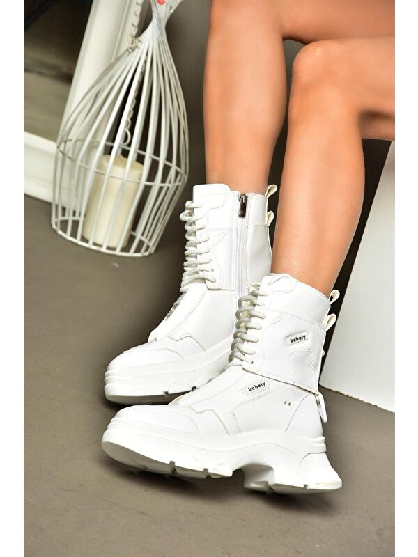 R9731023 Beyaz Kadın Bot - Görsel 3
