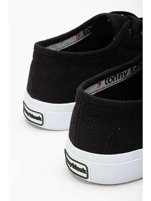 Tonny Black Yeşil Tonny Black Rahat Kalip Kadın Krep Taban Bağcıklı Keten Günlük Ayakkabı