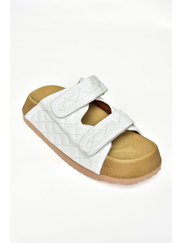 S8115462 Beyaz Kadın Terlik - Görsel 3