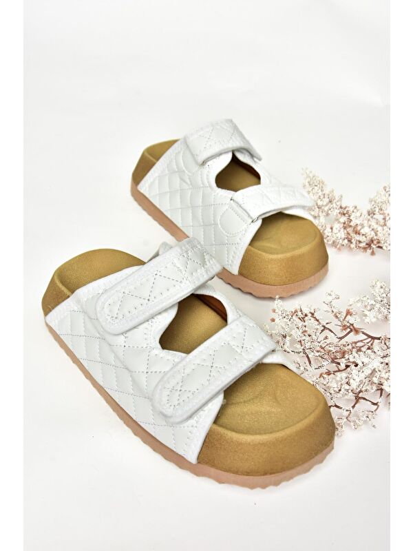 S8115462 Beyaz Kadın Terlik - Görsel 4