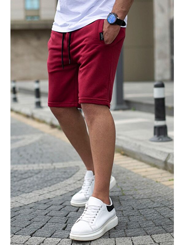 Madmext Bordo Erkek Regular Fit Şort 4842