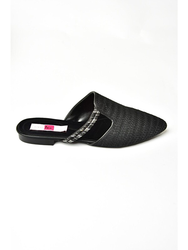 Fox Shoes P8200314 Siyah Kadın Terlik