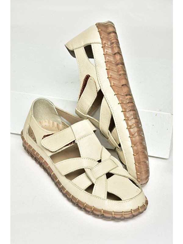 U5554130 Bej Kadın Ayakkabı - Görsel 3