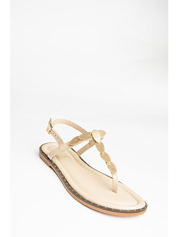 U2912401 Bej Kadın Sandalet - Görsel 3