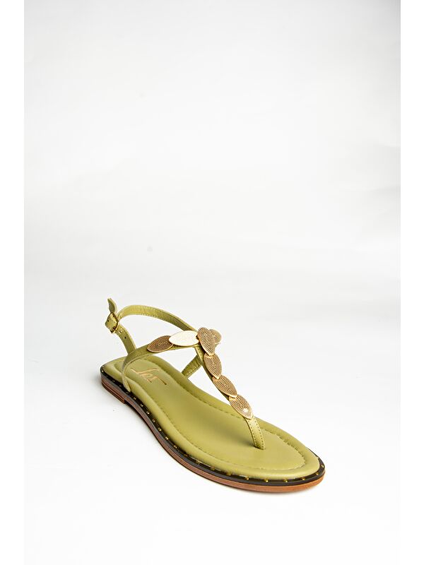 U2912401 Yeşil Kadın Sandalet - Görsel 3