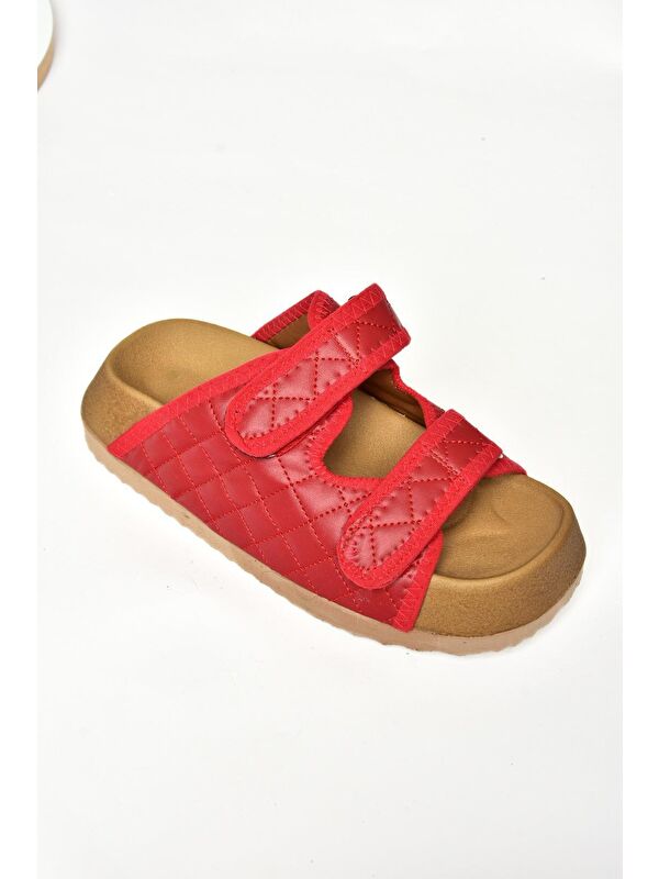 S8115462 Kırmızı Kadın Terlik - Görsel 3