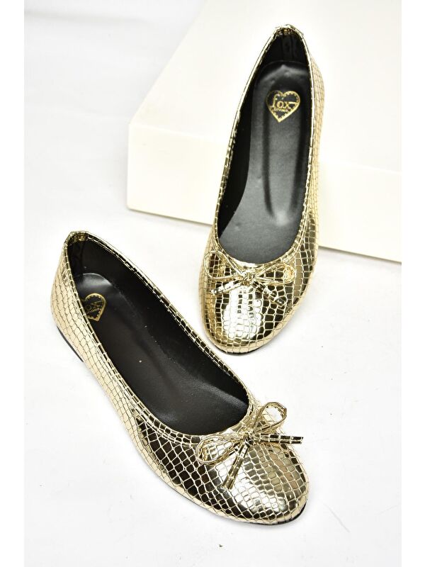 Fox Shoes Gri Fox Shoes Babet S7260563 Kadın