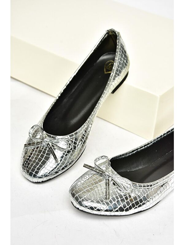 Fox Shoes Gri Fox Shoes Babet S7260563 Kadın