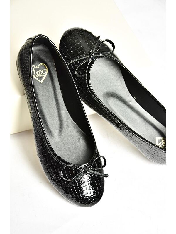 Fox Shoes Gri Fox Shoes Babet S7260563 Kadın