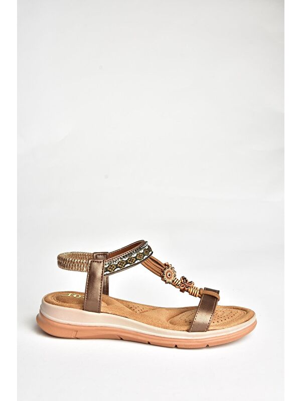 U2586152 Bakır Kadın Sandalet - Görsel 2