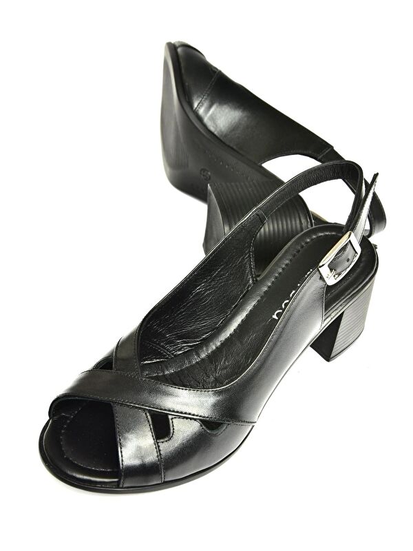 P5554542 Siyah Kadın Sandalet - Görsel 3