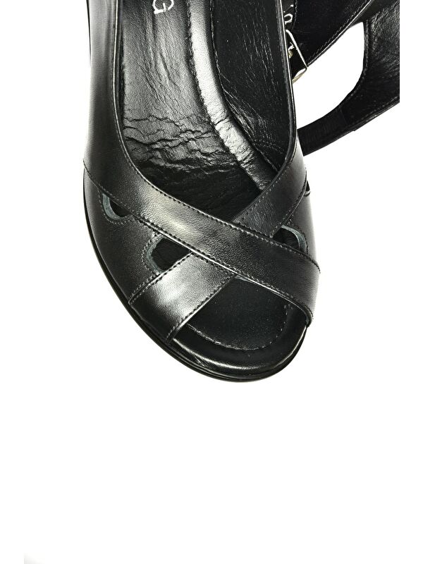 P5554542 Siyah Kadın Sandalet - Görsel 4