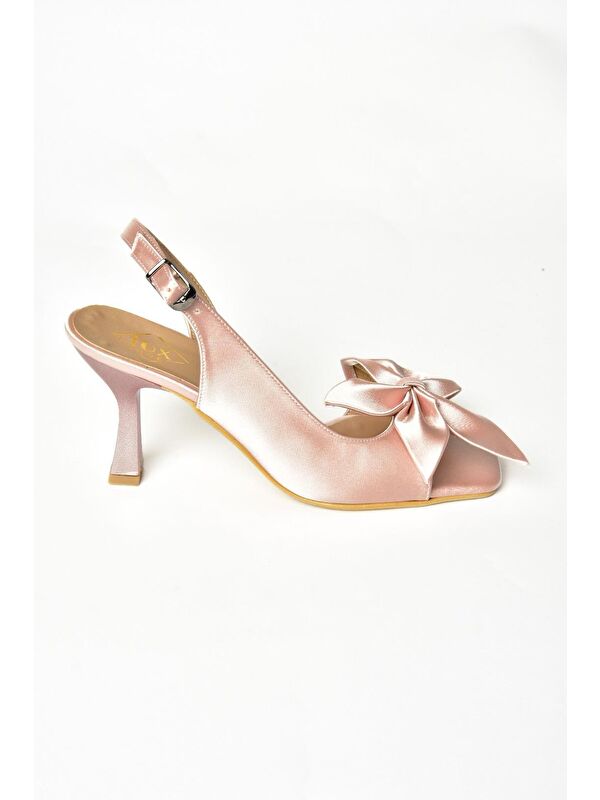 K7493849 Pudra Kadın Topuklu Ayakkabı - Görsel 2