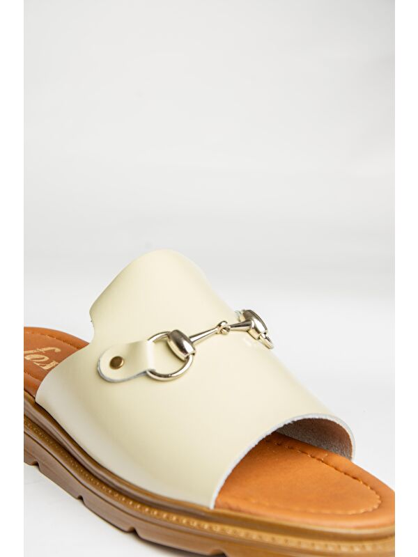 U2910993 Bej Kadın Terlik - Görsel 3