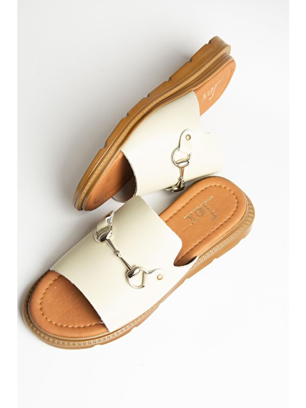 U2910993 Bej Kadın Terlik - Görsel 4