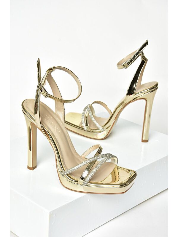 Fox Shoes Sarı Fox Shoes Topuklu S5696125 Kadın Ayakkabı