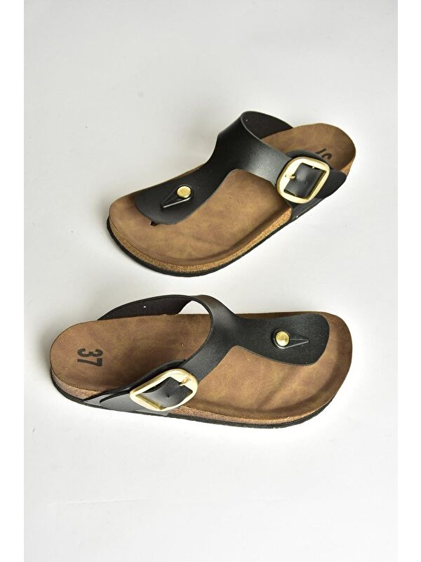 U7779170 Siyah Kadın Terlik - Görsel 3