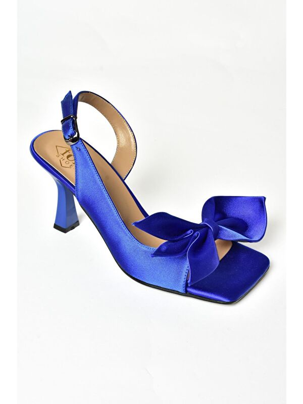 K7493849 Saks Mavi Kadın Topuklu Ayakkabı - Görsel 3