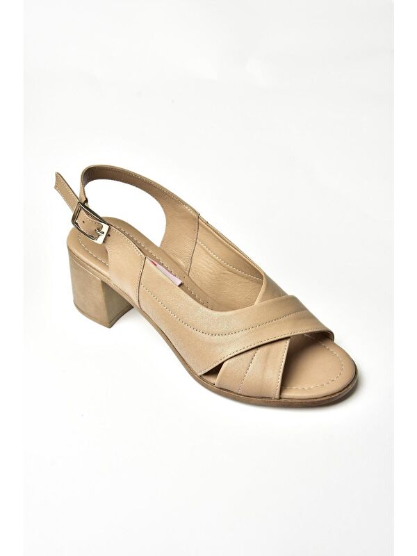 P5554522 Bej Kadın Sandalet - Görsel 3