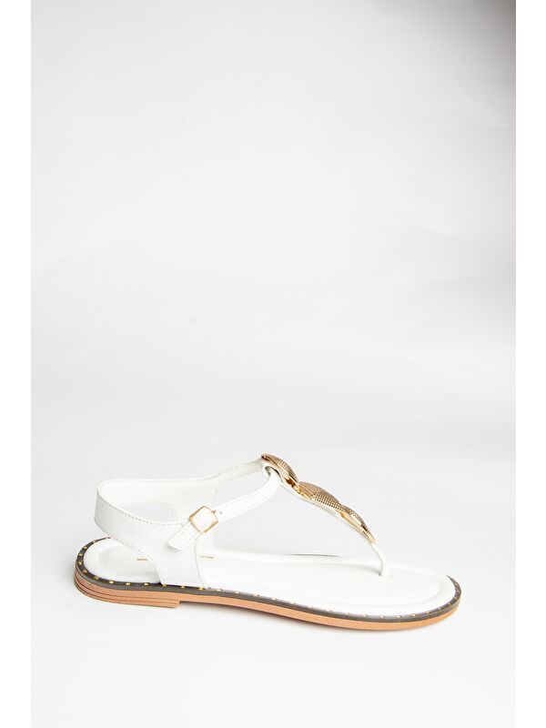 U2912400 Beyaz Kadın Sandalet - Görsel 2