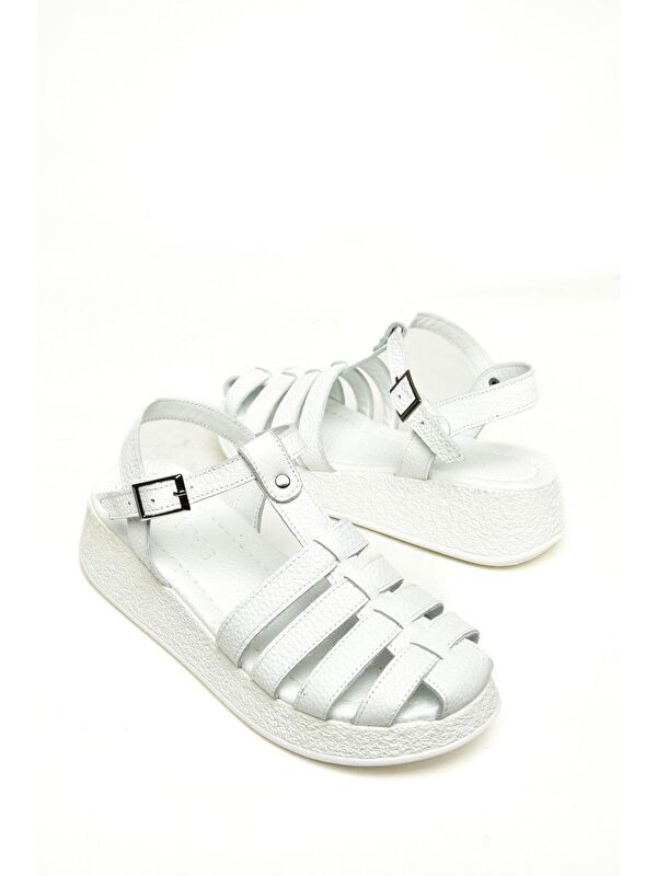 Fox Shoes Bej Fox Shoes Sandalet P5550505 Kadın