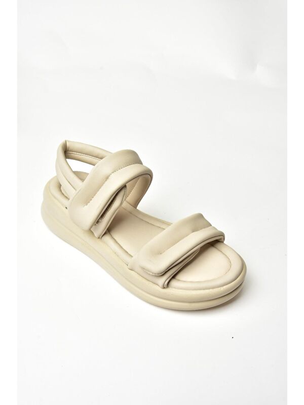 S9739104 Bej Kadın Sandalet - Görsel 3