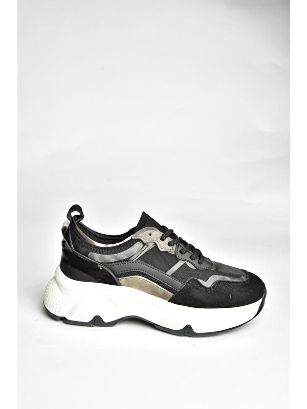 U9735682 Siyah Kadın Sneakers - Görsel 2