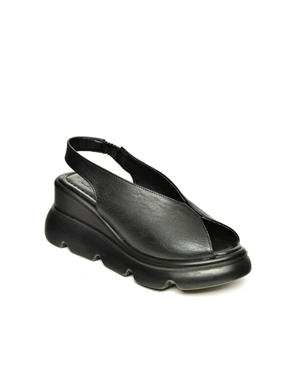 U3122550 Siyah Kadın Sandalet - Görsel 3