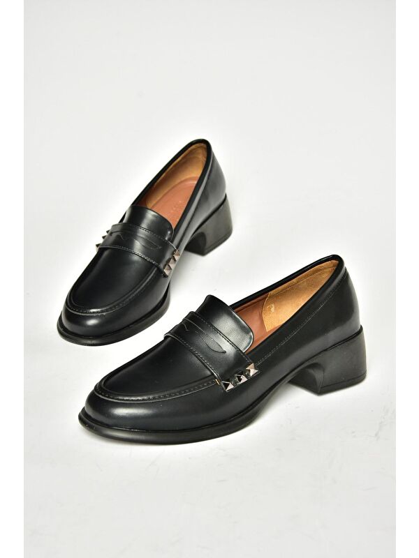 T8201003 Siyah Kadın Ayakkabı - Görsel 4