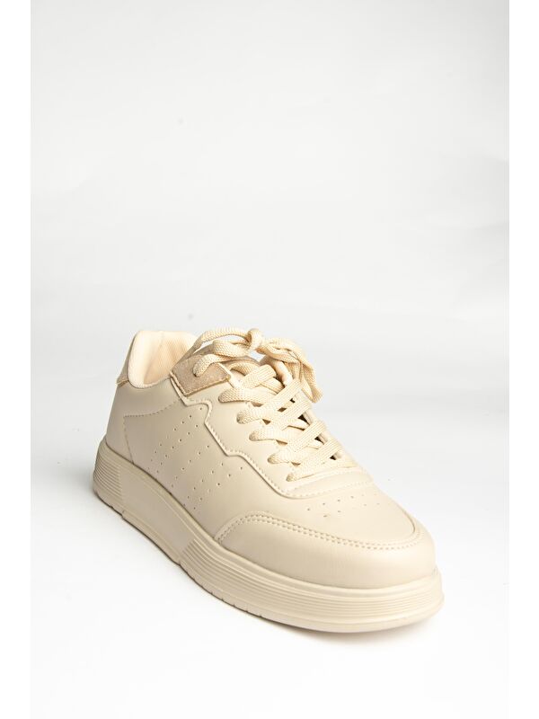 U7020158 Bej Kadın Sneakers - Görsel 3