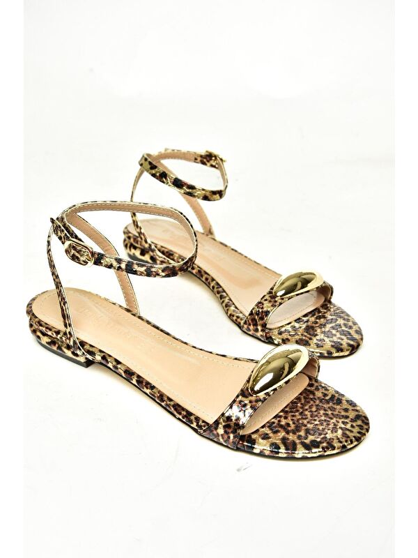 U8200205 Taba Kadın Sandalet - Görsel 4