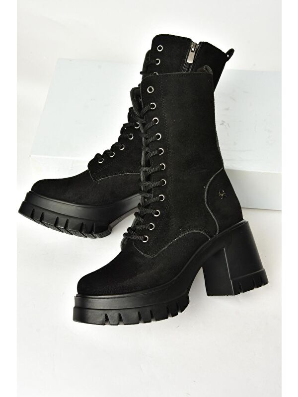 T9735590 Siyah Kadın Bot - Görsel 4