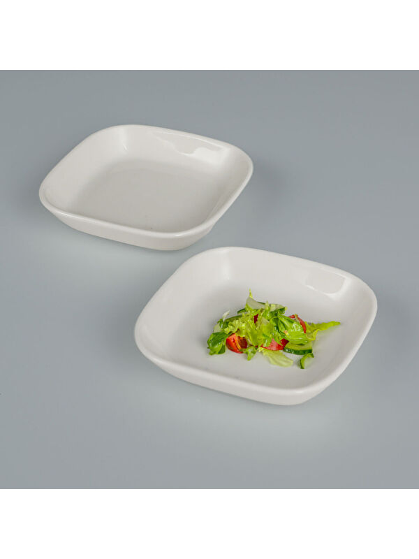 GÜRAL PORSELEN Orlando 2 Adet 13x12 Cm Sos Tabağı
