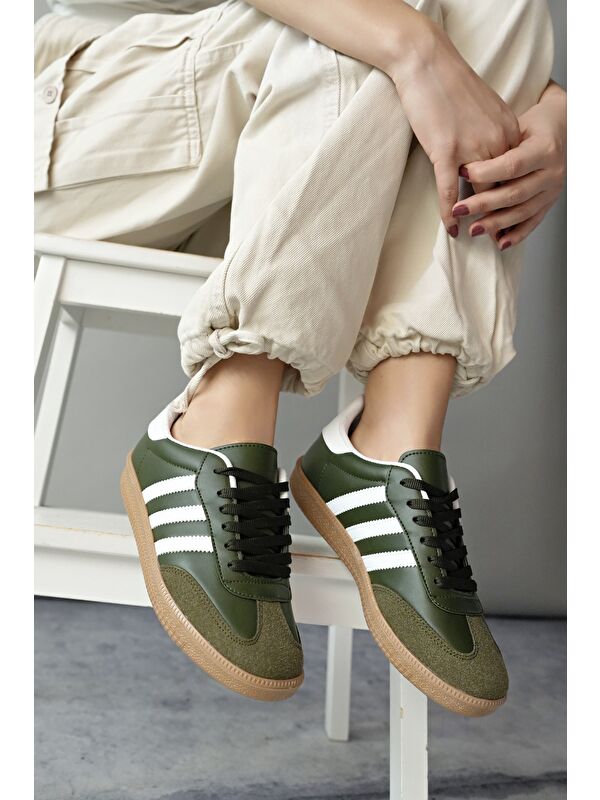 JABBAR Unisex Ortopedik Günlük Bağcıklı Yürüyüş Koşu Sneaker Spor Ayakkabı - Görsel 3