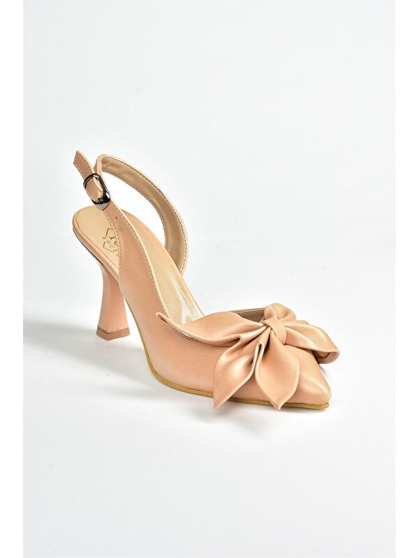 Ten Kurdele Detaylı Kadın Topuklu Ayakkabı K922164809 - Görsel 5