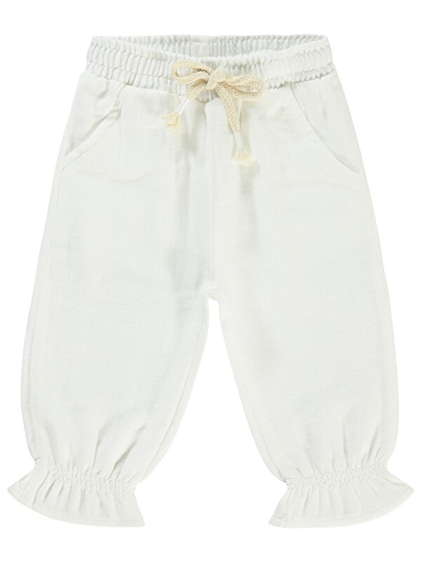 Civil Baby Müslin Basic 6-18 Ay Pantolon - Ekru