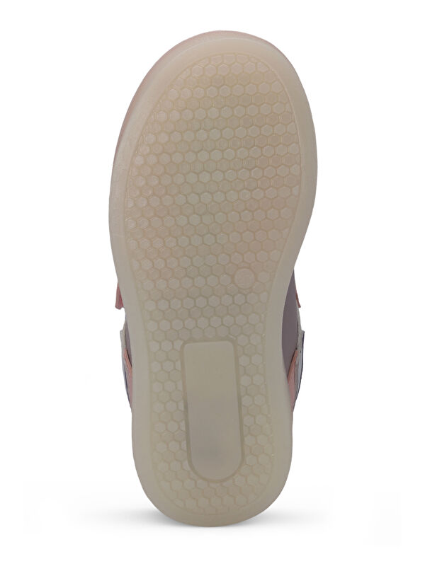 PERLE Kız Çocuk Cırt Cırtlı Beyaz / Pembe Sneaker - Görsel 8