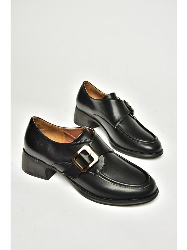 T8206101 Siyah Kadın Topuklu Ayakkabı - Görsel 4