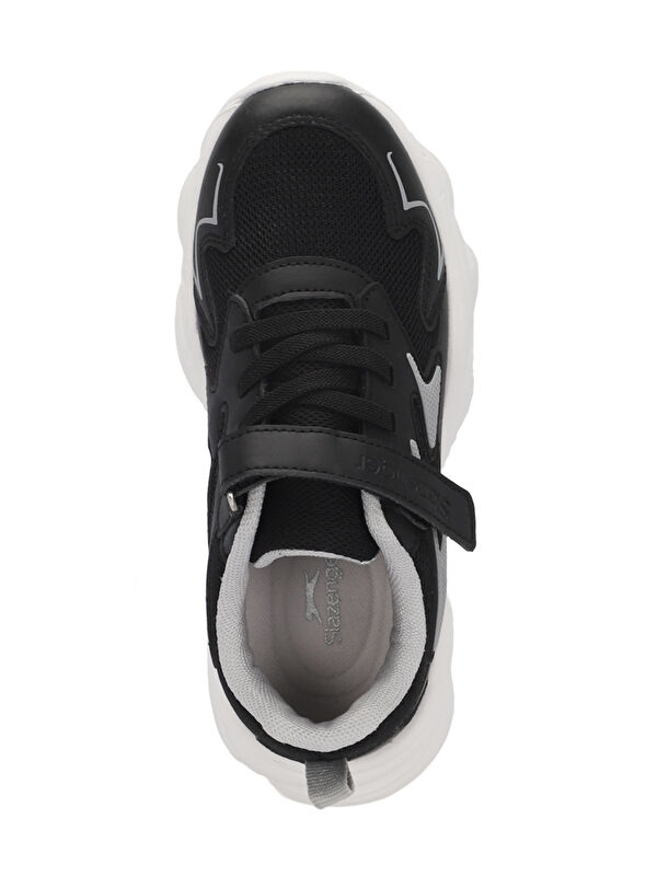 PARIS Unisex Çocuk Cırt Cırtlı Siyah Sneaker - Görsel 6