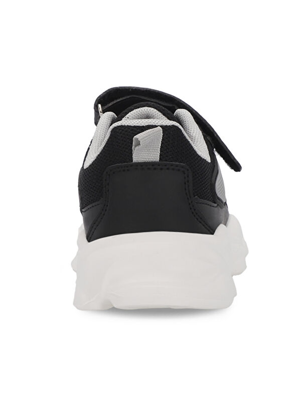 PARIS Unisex Çocuk Cırt Cırtlı Siyah Sneaker - Görsel 7