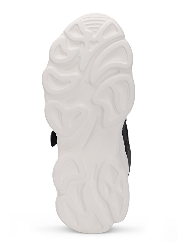 PARIS Unisex Çocuk Cırt Cırtlı Siyah Sneaker - Görsel 8